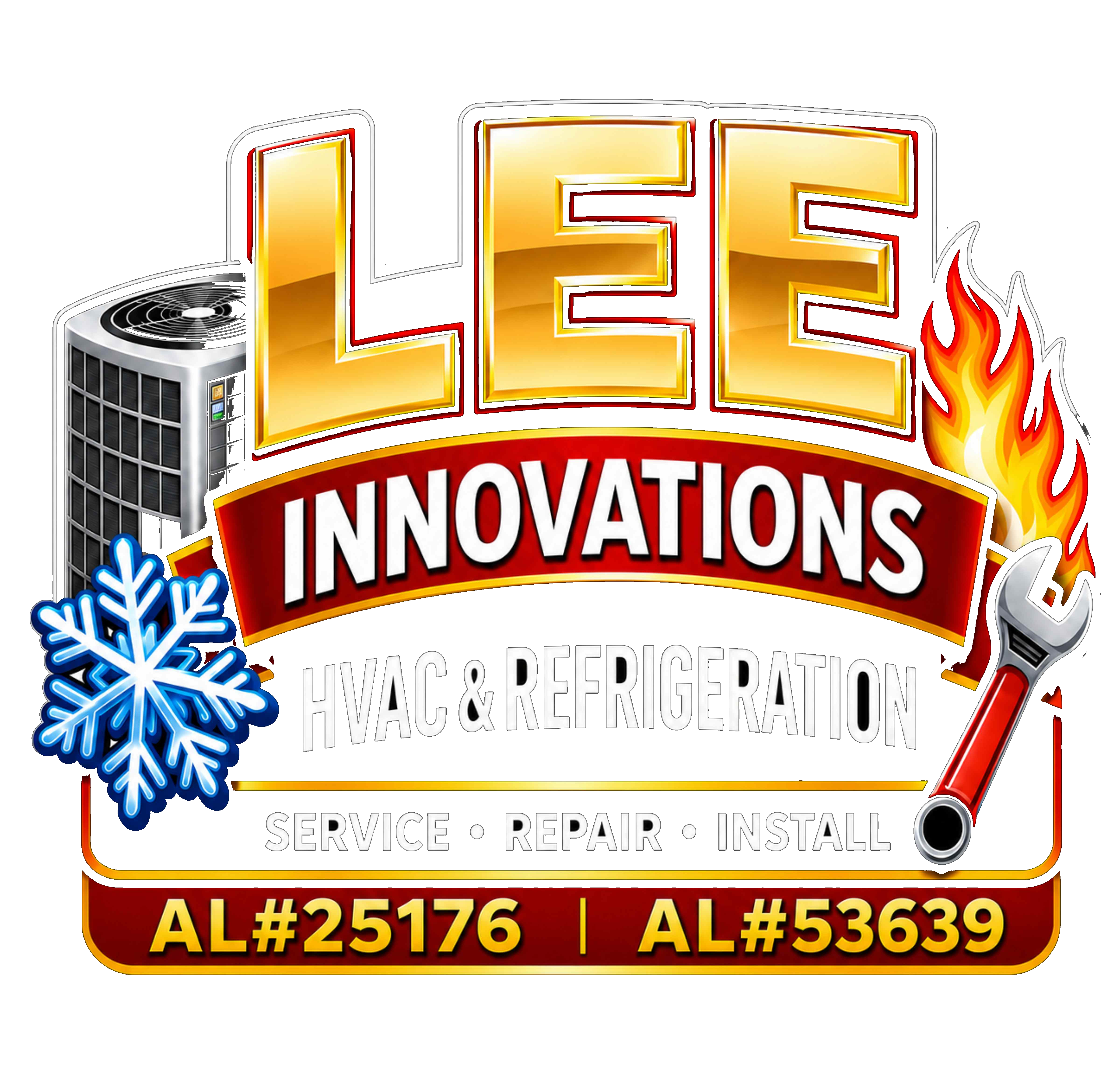 Lee Innovations HVAC & Refrigeration — Service, Repair, Install. Licensed AL#25176 and AL#53639